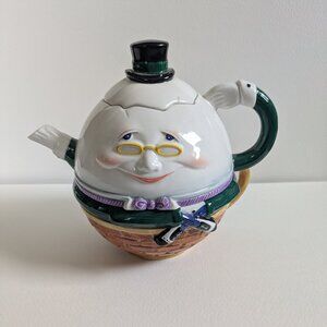 Department 56 Humpty Dumpty Tea-for-One Set – Whimsical Ceramic Teapot & Cup